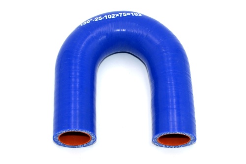 Патрубок силиконовый U образный Ф 25 мм L=102х75х102 мм, 180°