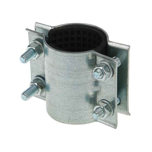 Хомут ремонтный двухсторонний сталь оц Ду 125 (Дн 139-144) L=148мм арт.1221770