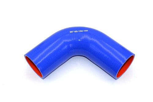 Патрубок силиконовый угловой Ф 65 мм L=150х150 мм, 90°