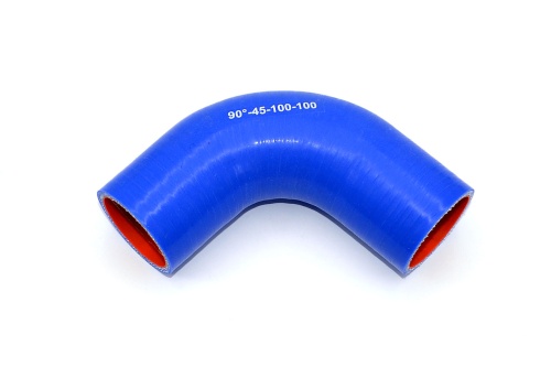 Патрубок силиконовый угловой Ф 45 мм L=100х100 мм, 90°