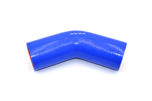 Патрубок силиконовый угловой Ф 80 мм L=150х150 мм, 135°