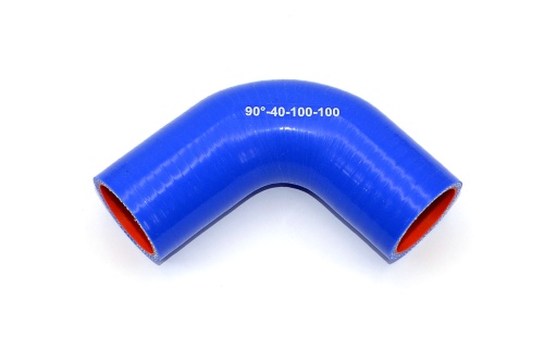 Патрубок силиконовый угловой Ф 40 мм L=100х100 мм, 90°