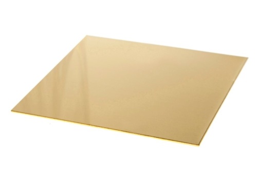 Лист латунный 7х600х1500 горячекатаный, марка ЛС59-1