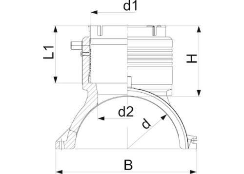 Седелочный отвод «Сатурн» Georg Fischer d450x110 без ответной части электросварной