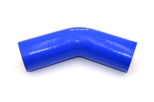 Патрубок силиконовый угловой Ф 70 мм L=150х150 мм, 135°