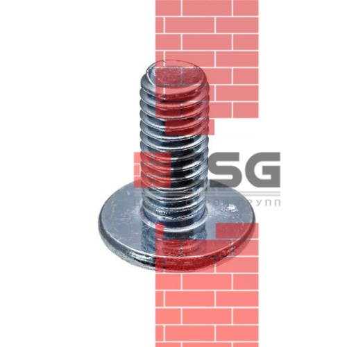 Винт с прессшайбой 4х20 оцинк. DIN 967