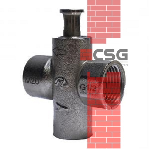 Кран для манометра кнопочный Ду 15 Ру16 ВР G1/2"-М20х1,5 Пензапромарматура 00711000, DN 15, 1/2 дюйма