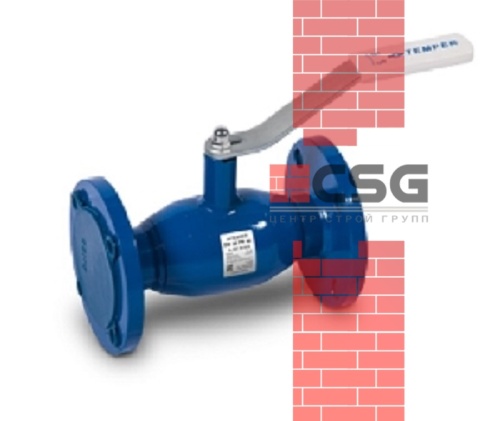 Кран шаровый стальной Ду20 РУ40 под задвижку фланцевый Temper 28620020, DN 20, 3/4 дюйма