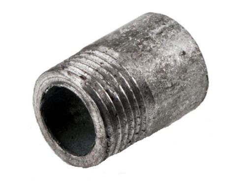 Резьба стальная удлиненная оцинк Ду32 L=60мм из труб по ГОСТ 3262-75 арт.1211768