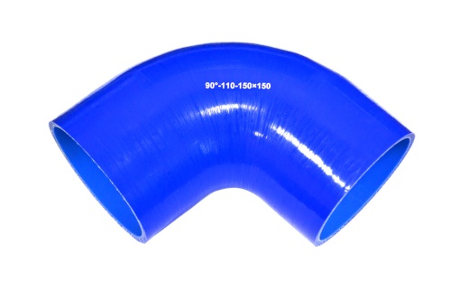 Патрубок силиконовый угловой Ф 110 мм L=150х150 мм, 90°