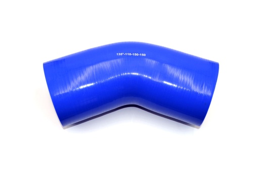 Патрубок силиконовый угловой Ф 110 мм L=150х150 мм, 135°