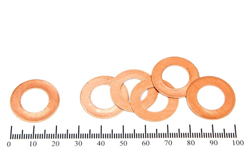 Шайба медная 12х22х0.3