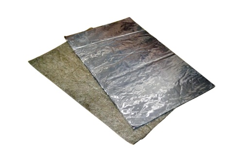 Картон базальтовый фольгированный БИМ-10 2П Basfiber  1000х600х10 мм