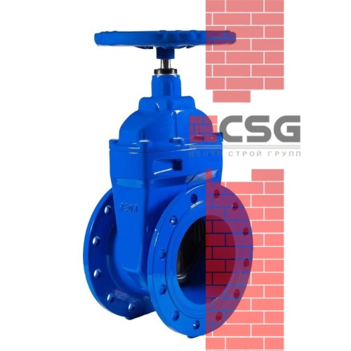 Задвижка чугун аналог МЗВГ обрезиненный клин Ду 150 Ру16 до +150С фл Завод им Гаджиева, DN 150