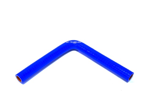 Патрубок силиконовый угловой Ф 18 мм L=200х200 мм, 90°