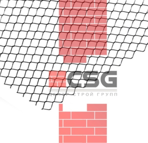 Сетка стальная плетеная 50х1.8, длина 2 м, толщина 1.80