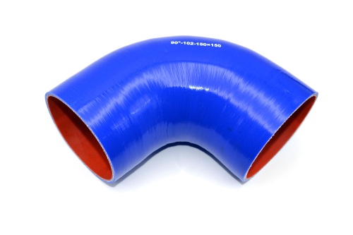 Патрубок силиконовый угловой Ф 102 мм L=150х150 мм, 90°