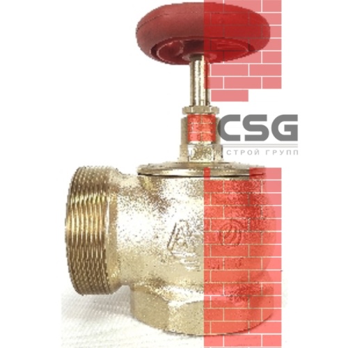 Клапан пожарн лат угл 125 гр КПЛ 65-1 Ду 65 1,6 МПа муфта-цапка с датч пол ДППК 23 Апогей 110006, DN 65