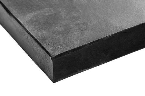 Техпластина резиновая на отвал (скребок) 500х250х40 мм (металлический трос 8 мм)