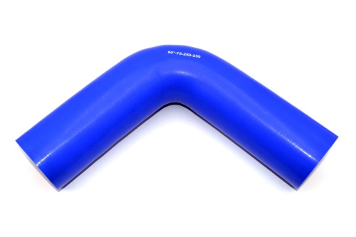 Патрубок силиконовый угловой Ф 75 мм L=250х250 мм, 90°