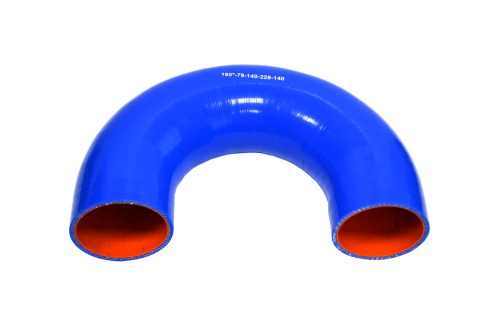 Патрубок силиконовый U-образный Ф 76 мм L=140х228х140 мм, 180°