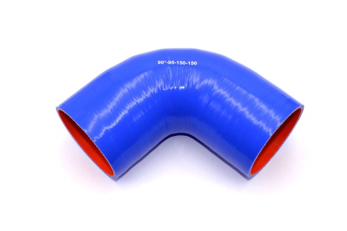 Патрубок силиконовый угловой Ф 95 мм L=150х150 мм, 90°
