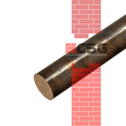 Круг бронзовый 35 прес, длина 3 м, марка БрАЖ9-4