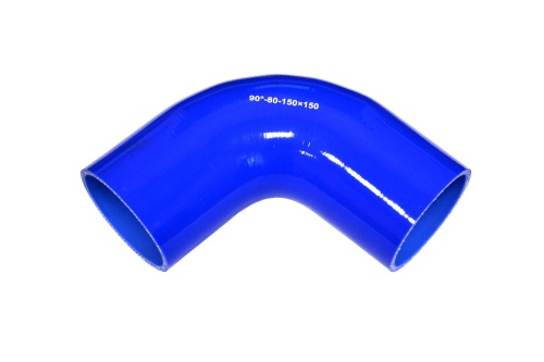 Патрубок силиконовый угловой Ф 80 мм L=150х150 мм, 90°