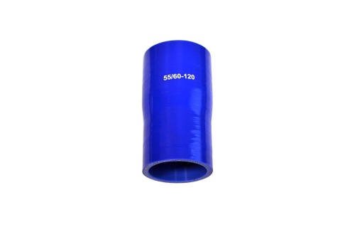 Патрубок силиконовый прямой с переходом Ф 55х60 мм L=120 мм